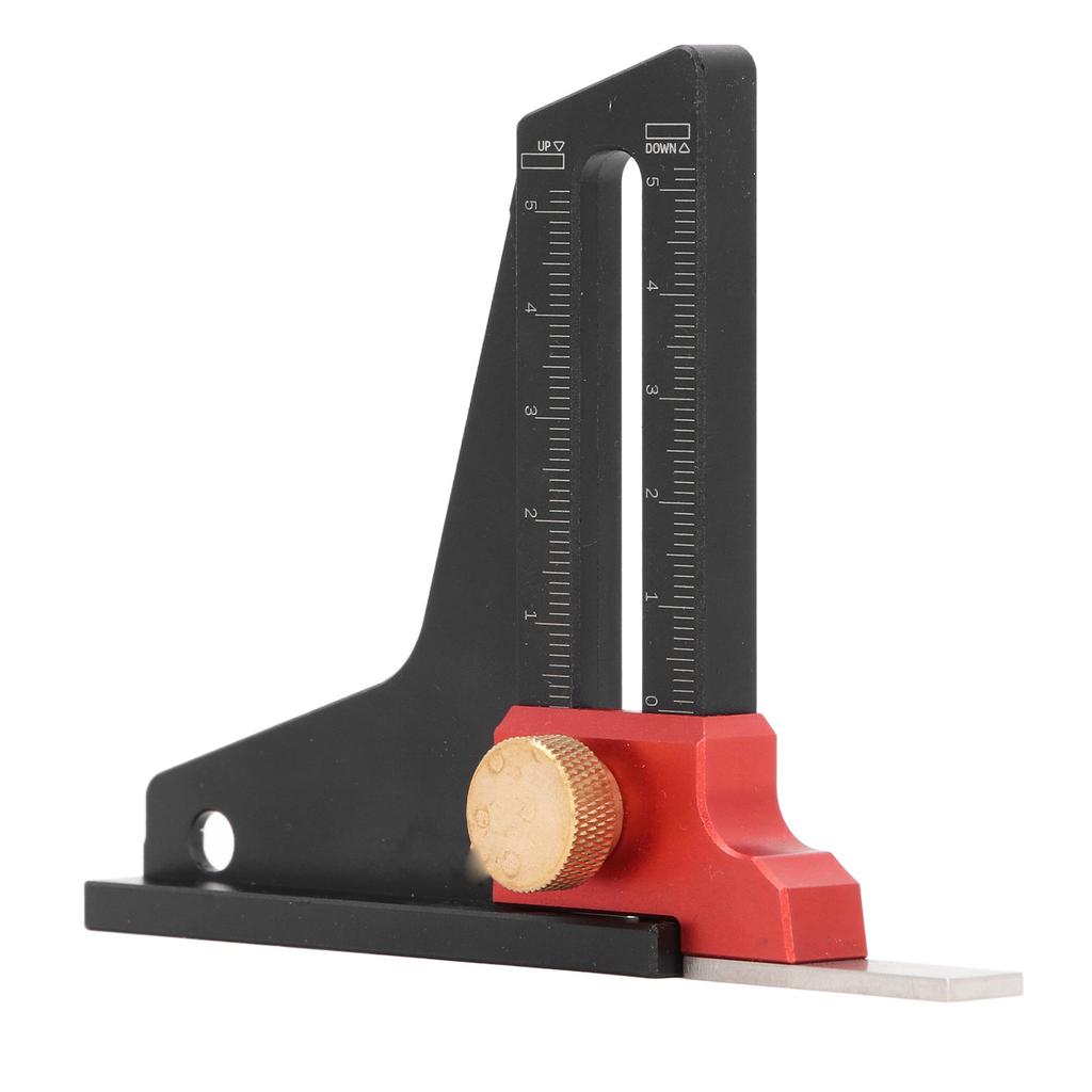Height Gauge Aluminum Alloy Woodworking Saw Table Height Gauge Depth Measuring Ruler