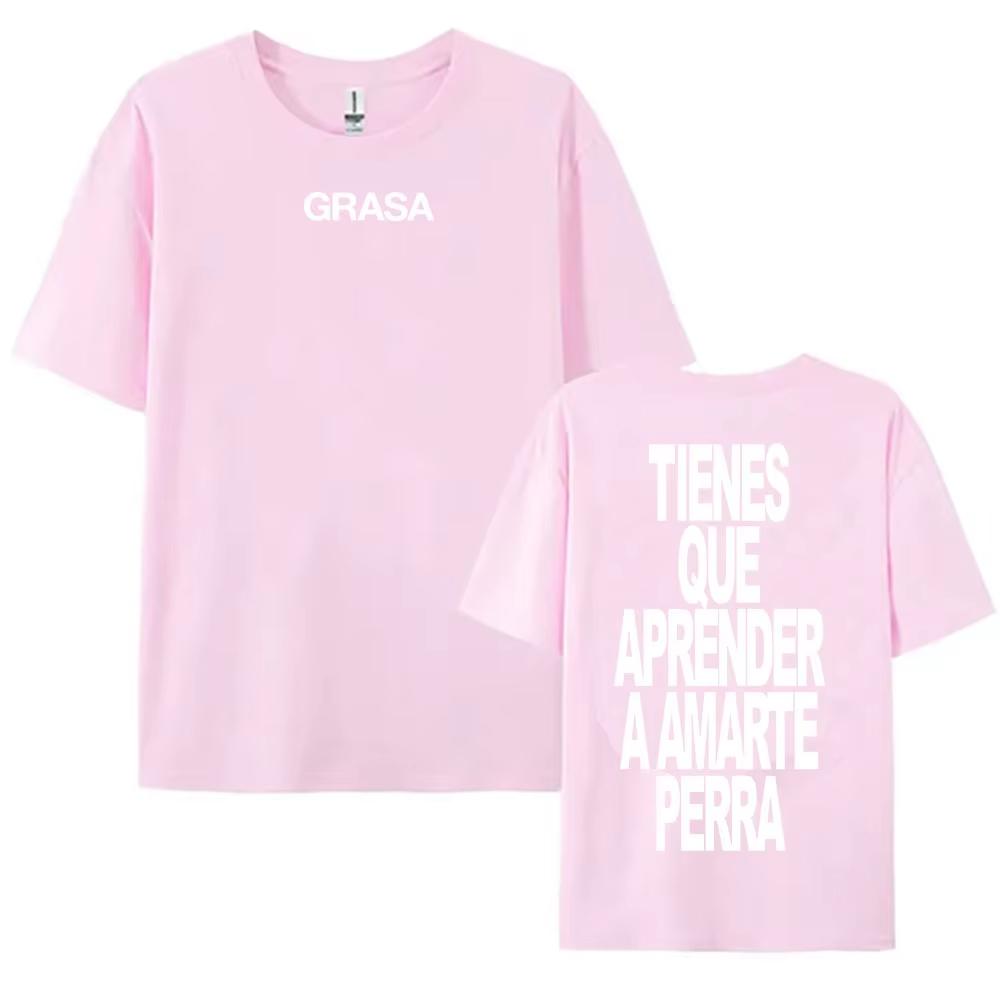TIENES QUE APRENDER A AMARTE Tshirts SI TE DUELE CURITA Print T-shirt Nathy Peluso Singer Graphic T Shirt Cotton Tees Camisetas