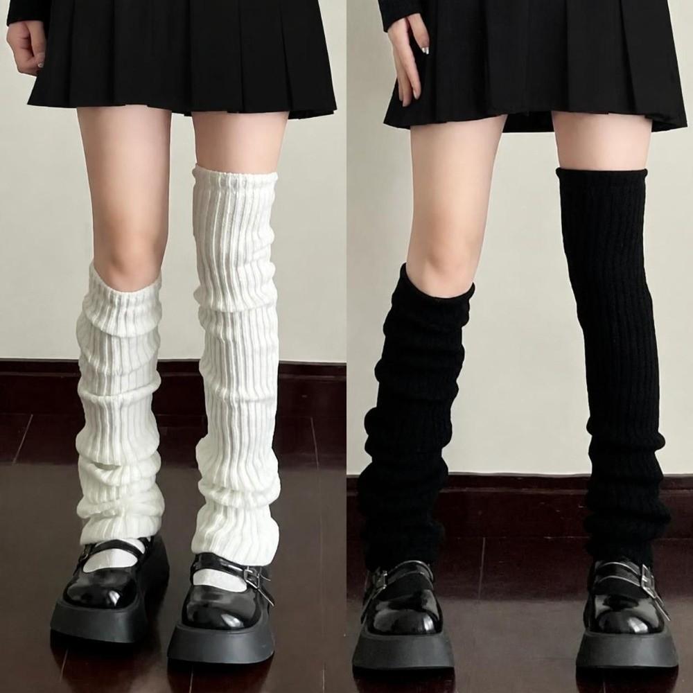 40/5070cm Length Knitted Leg Warmers Knitted Wool Leg Warmers Vintage Crochet Socks Autumn Winter