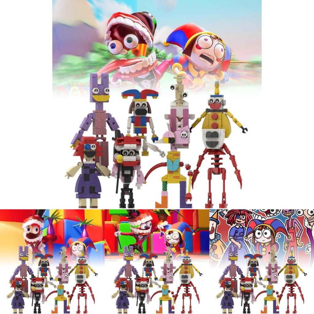 Magical Number Circus Building Blocks Set With 8 Colorful Plastic Models For Creative Play