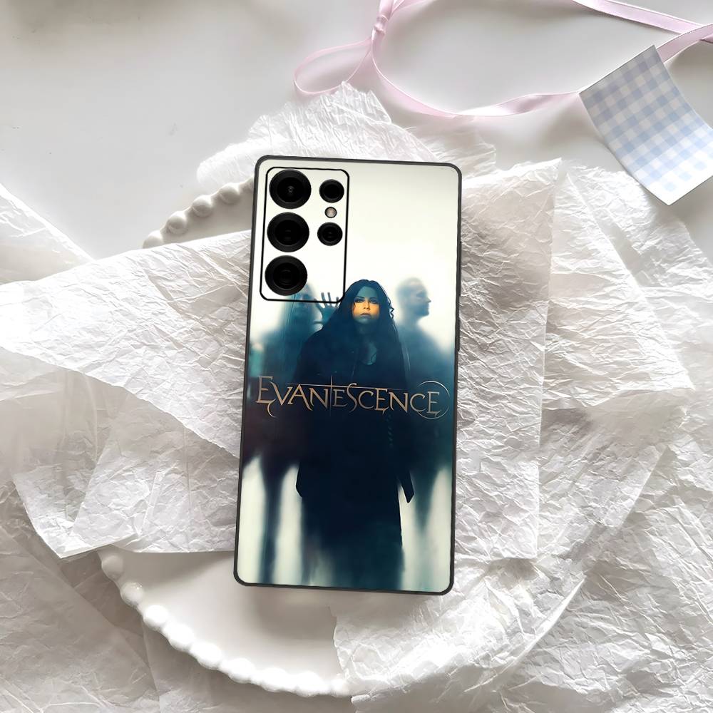 E-Evanescence Rock Bands Phone Case For Samsung S 24 Fe 25 Ultra Plus 20 Lite 21 30 22 23 24 22 Ultra 5G Fundas