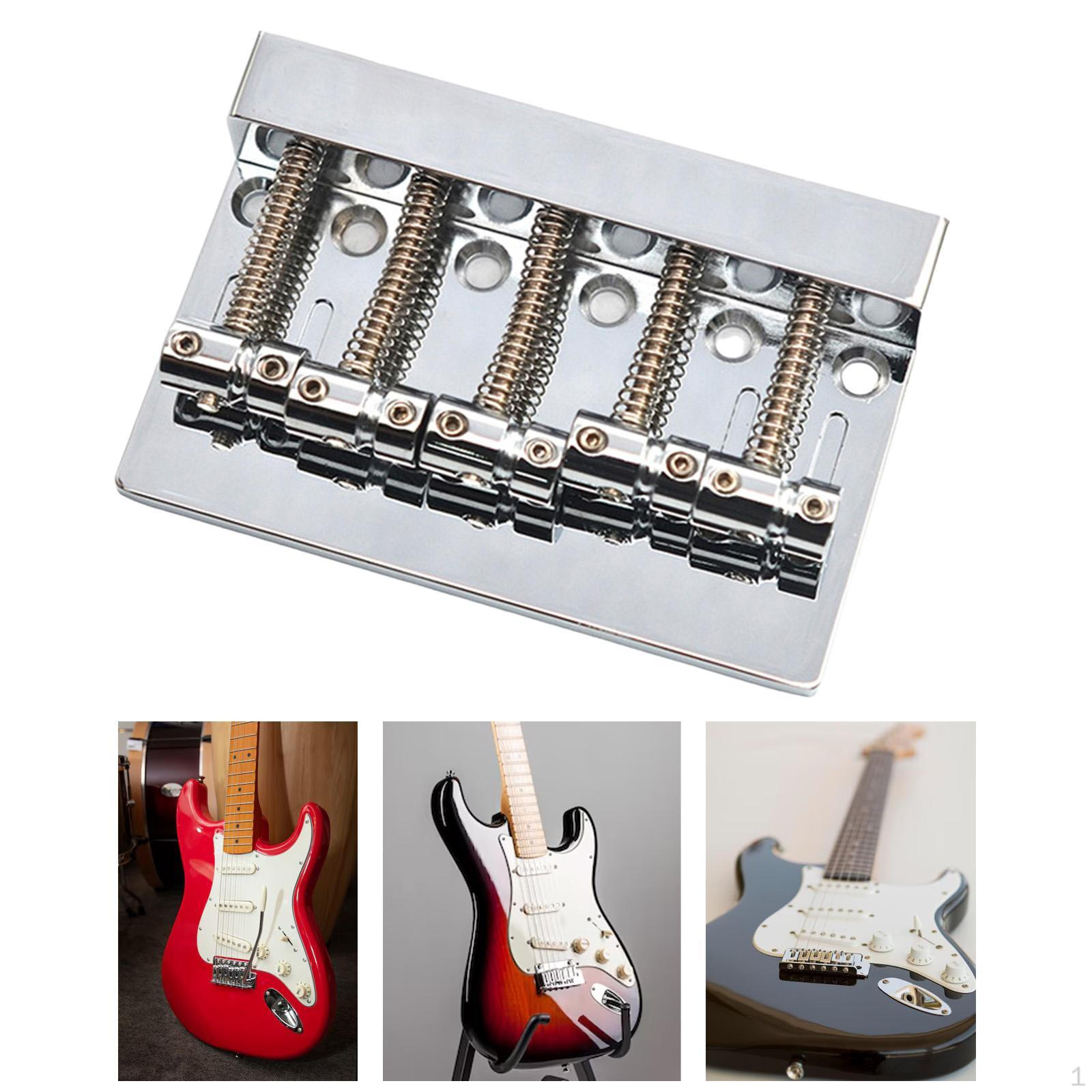 

Фиксированный 5-струнный басовый бридж 16 мм Высокая прочность Легкий Электрогитара для серебряный