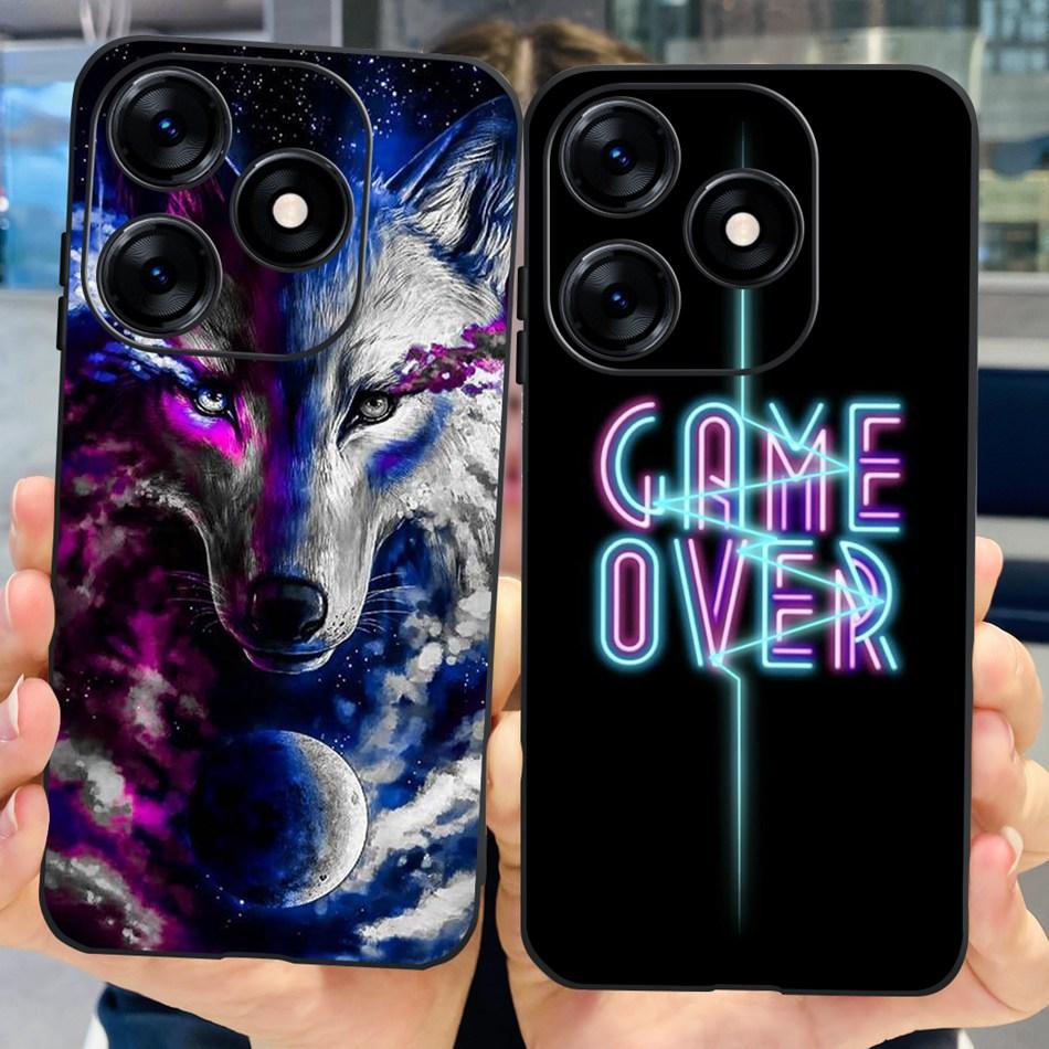 Phone Case For Tecno Spark 10 10C 2023 Fashion Flower Cat Butterfly Soft Silicone TPU Cases For Tecno Spark10 Spark10c KI5q KI5k
