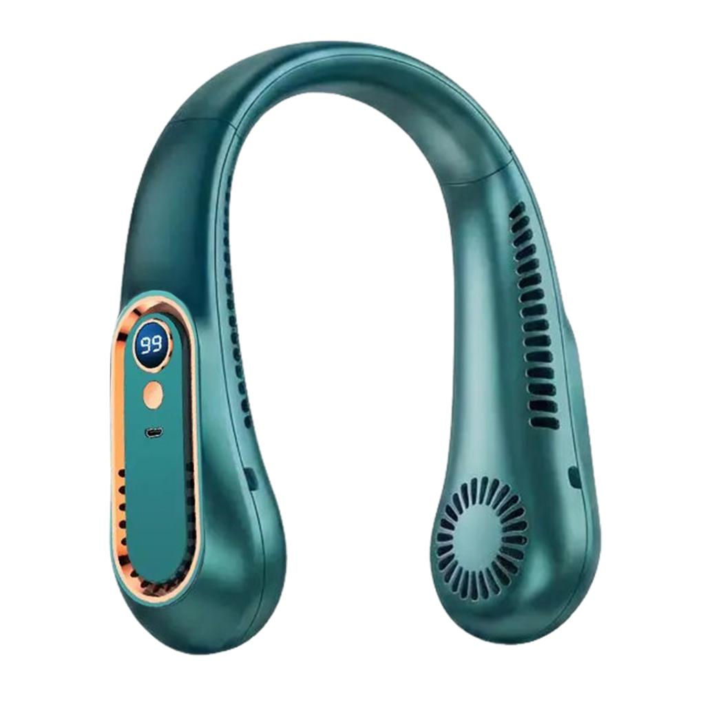 Portable Neck Fan , USB charging Air Cooler, Necksupport, 3 Speeds Gears Adjustment, Outdoor Wearable Bladeless Hands-Free Fan