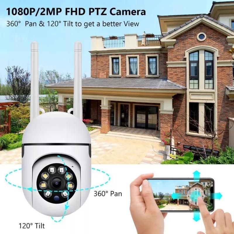 [BUY 1 TAKE 1]A7 PRO CCTV camera connect to cellphone CCTV Camera No Needed WIFI 8MP Two-Way Voice IP66 360° rotation CCTV Camera No Need Internet