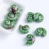 Retro Snail Ceramic Beads Glazed Embossed Conch Spacer Porcelain Beads Multicolor Small Size DIY Jewelry Making Bracelet
