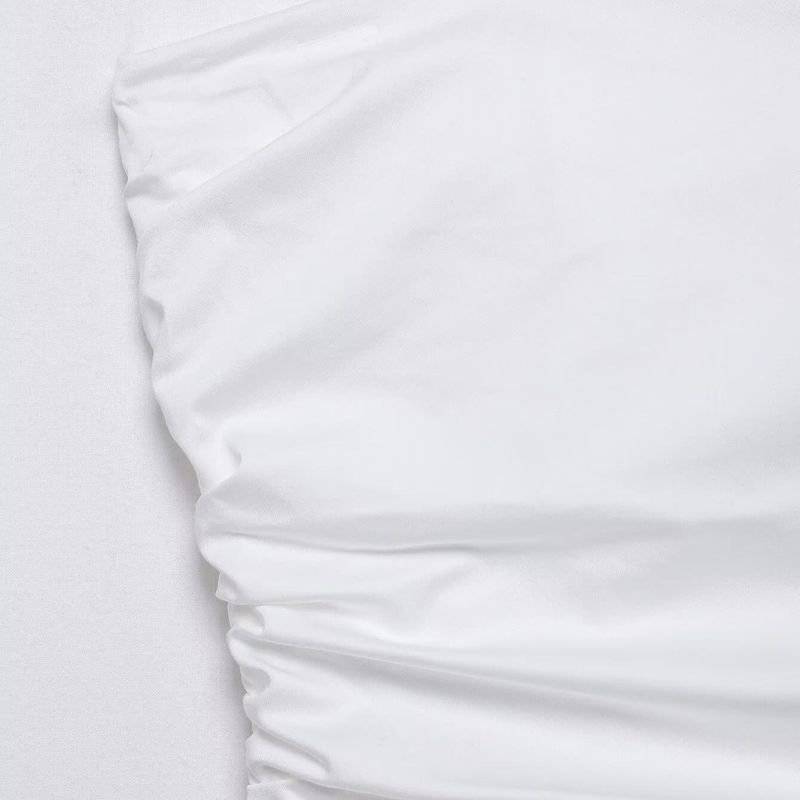 Kaslead New Arrival Women's Clothing Fashion Style Straight Collar off-the-Shoulder Tube Top Tops Skirt 4764018 4764400