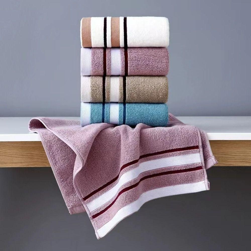 Luxury Large Stripe Bath Towel 70x140cm Couple Shower Towel Beach Towel Sports Towel  Couple