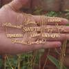 Taylor Digital Swift Signature Stainless Steel Necklace Pendant Letter Fashion