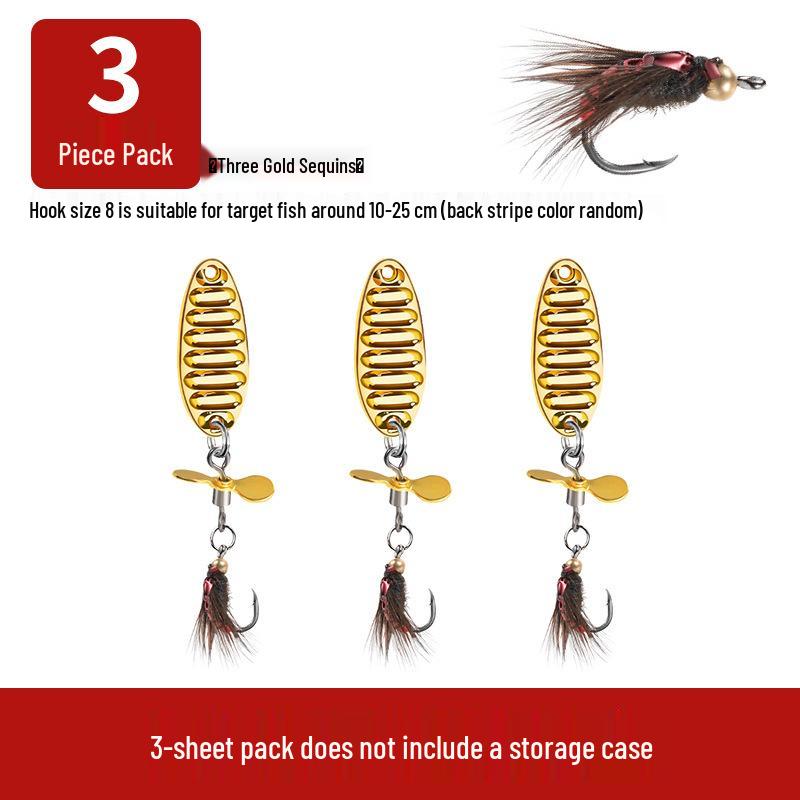 Micro Sequins Casting Iron Fly Fishing Hook Set for Minnows, White Stripes, Crucian Carp, and Freshwater Fish Lures