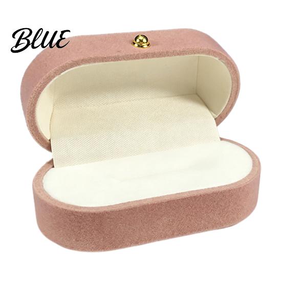 Desktop Jewelry Organizer Metal Gift Anti-Scratch Lining Velvet Box Case Pearl with Golden Box