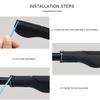 Bicycle Handlebar Grips TPR Ergonomic Rubber Handle Non-Slip Shock Absorption Mountain Bike Handlebar Cover Double Side Lock On