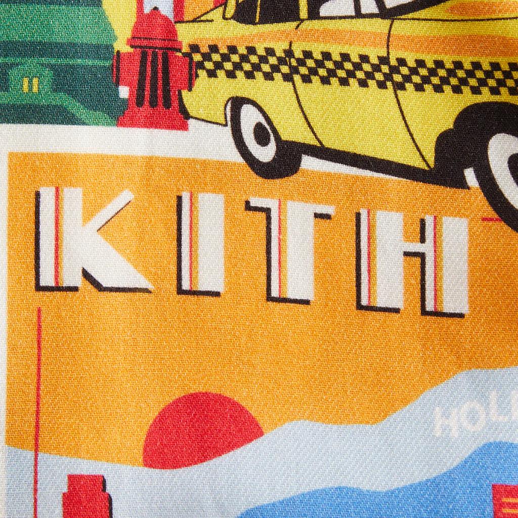 Kith Summer Collection 2024 Full Print Button Short Sleeve Silk Shirt Kids Shirts KHK030567-116