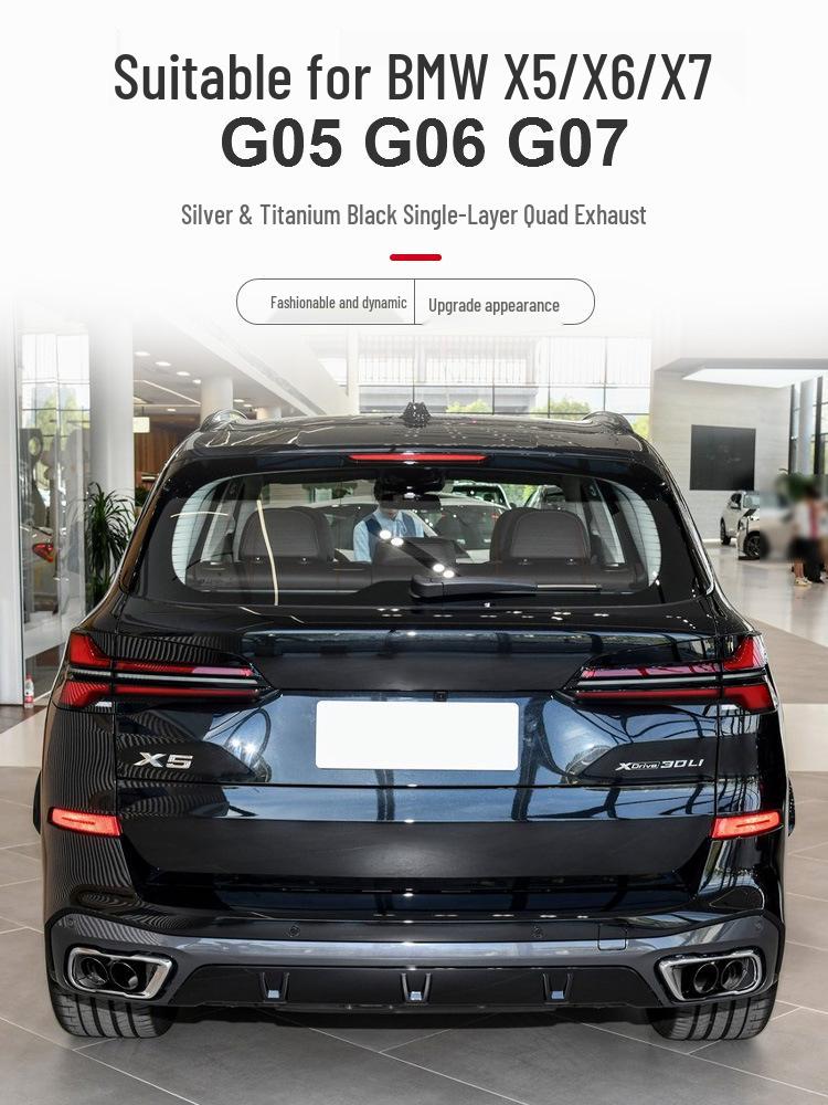 Quad Exhaust Sports Tailpipes for BMW X5/X6/X7: Non-Destructive Retrofit & Upgrade