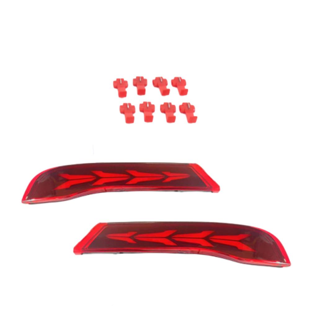 1 Set Car LED Rear Bumper Reflector For Chevrolet Tracker 2019 2020-2023 Turn Signal Lamp Backup Running Light Brake Indicators
