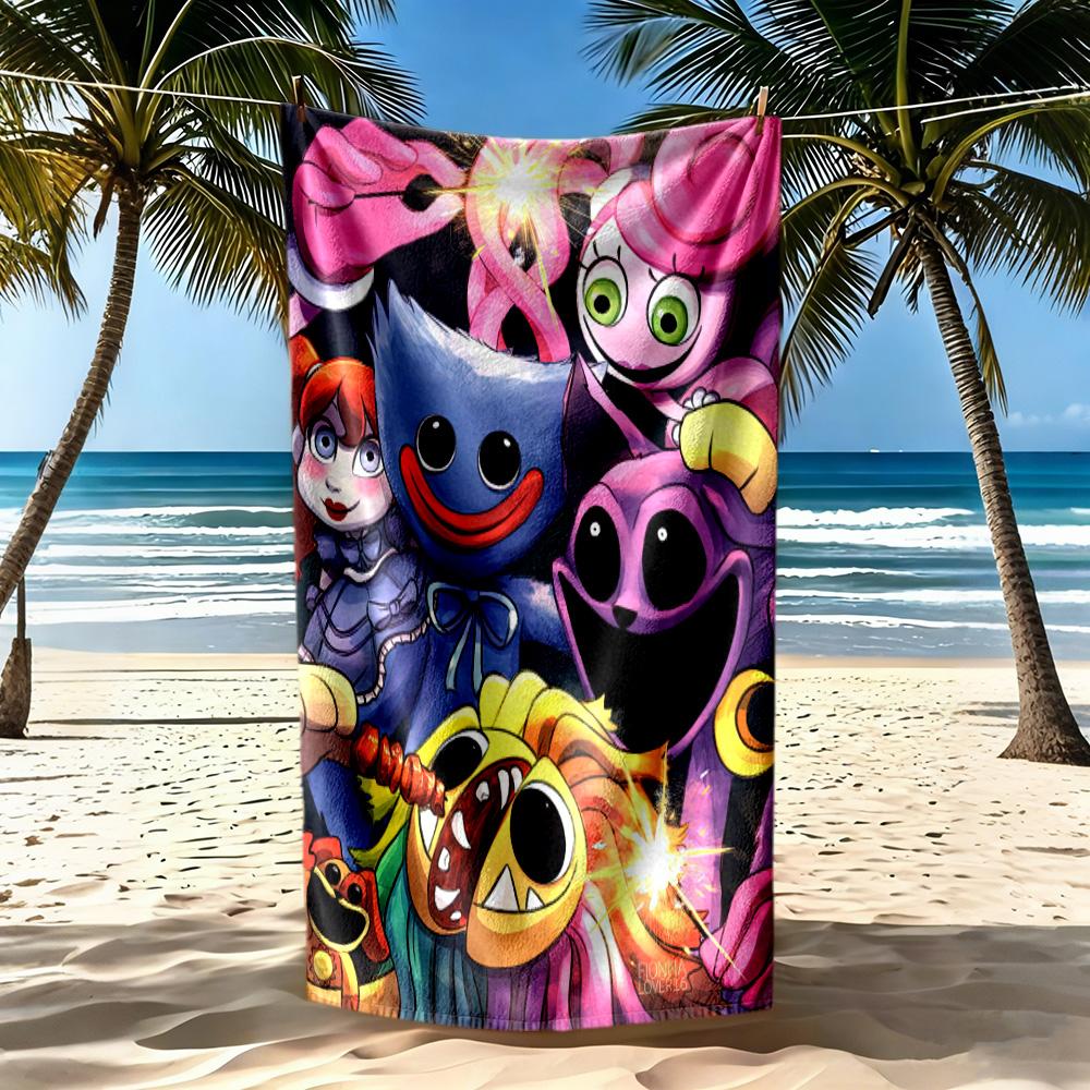 Digital Circus Beach Towel Soft Durable Quickdry Comfortable Lightweight Perfect For Traveling Yoga Camping And Swimming