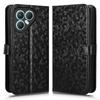 For TECNO Pova 7 Pro 5G Wallet Case Dot Pattern Imprint PU Leather Phone Cover with Wrist Strap