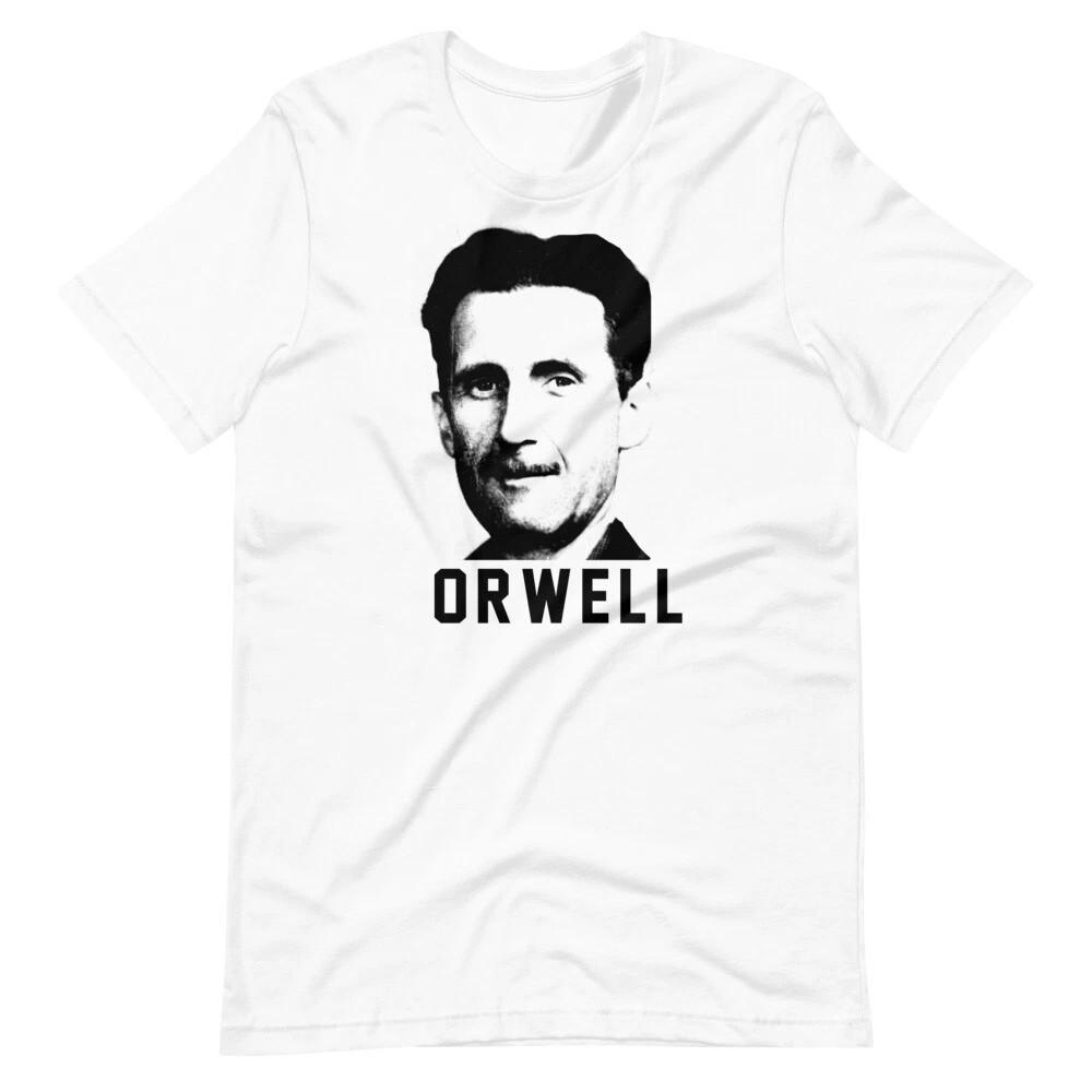 GEORGE ORWELL Author Portrait White Tee Short-Sleeve Unisex T-Shirt