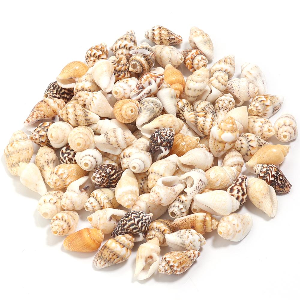 30g/lot 7-12mm Flower Snail Shell Shape Beads For Jewelry Making Loose Conch Pendant Beads DIY Necklace Phone Chains Accessories