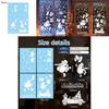 Christmas Static Cling Window Decals With White Christmas Snowman For Holiday Decor