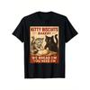 European Sizes Kitty Biscuits Bakery Men'S Funny Cat T-Shirt - Black Retro _We Knead Em You Need Em_ Bakery Design with Tabby