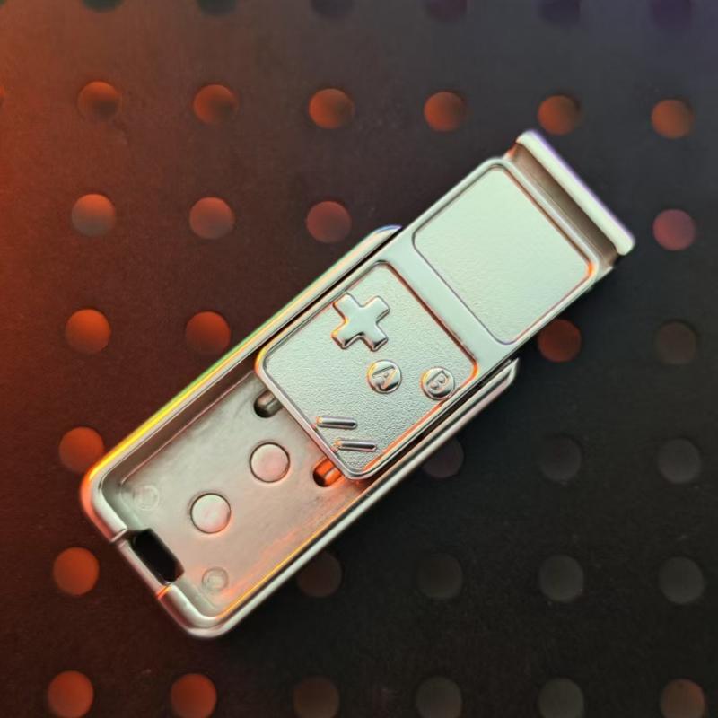 Games Console Mechanical Slider Magnetic Push Card Pushing Plate Fidget EDC Metal Stress Reducing Toys Decompression Antistresse