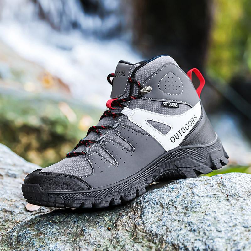 Men Hiking Shoes Hike Sneakers Breathable Fashion Black Mountain Footwear Boy Autumn Summer Aqua Shoe Outdoor Tenis