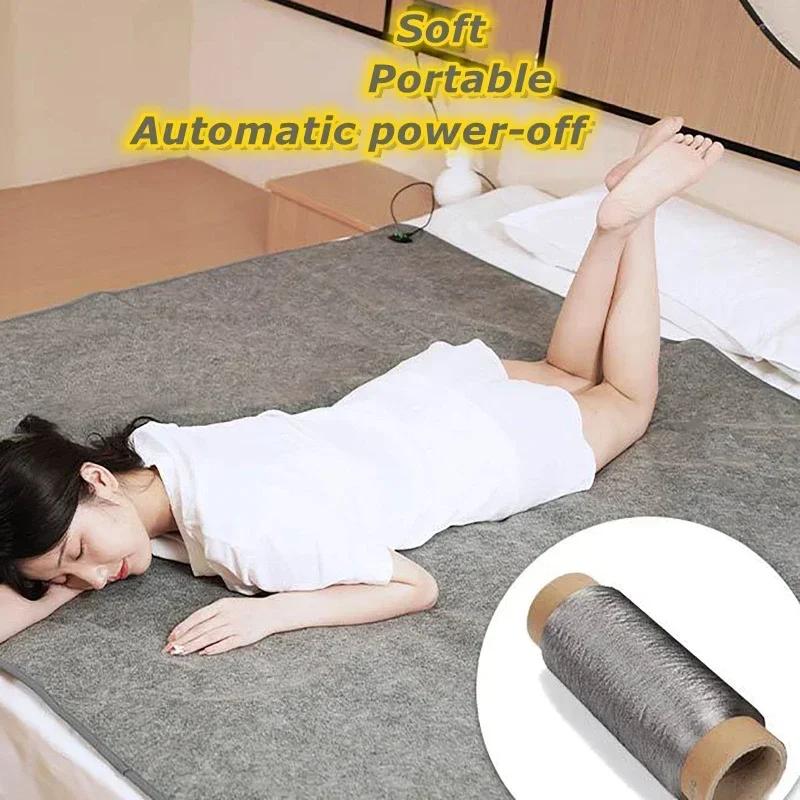 2025 Hot 6 Area 10W DC Heated Mat Plush Electric Blanket Single Mattress USB Type-C Interface Washable Office Bedroom Outdoor