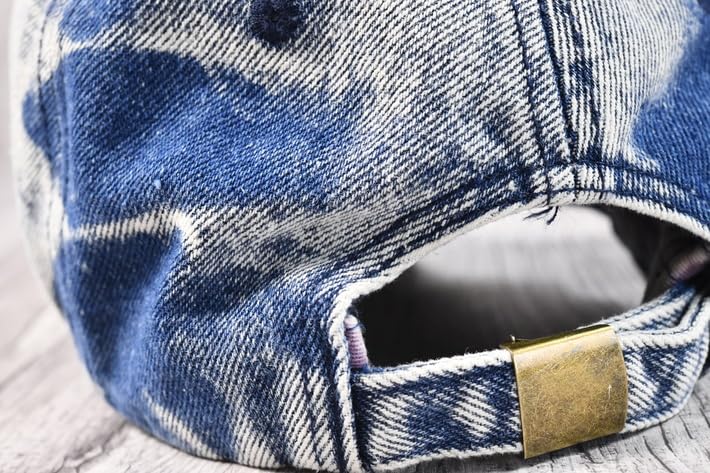 Vintage Sliten Denimbuksa Hatt för Män och 7987002 Storlekar [LTG] Kvinnor, (JP, 56,0 cm, 59,0 cm, Marinblå)