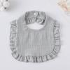 Ruffle Baby Drool Bibs: Pure Cotton Printed Lace Bibs
