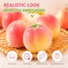 Adult Geek Workspace Desk Setup Peach Squishy Fake Fruit Aesthetic Color Soft Squeeze Ergonomic Hand Prop Office Decor Gadget