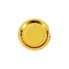 Gold Happy Birthday Party Tableware Set: Solid Color Disposable Plates, Cups, and Napkins with Hot Stamping Design.