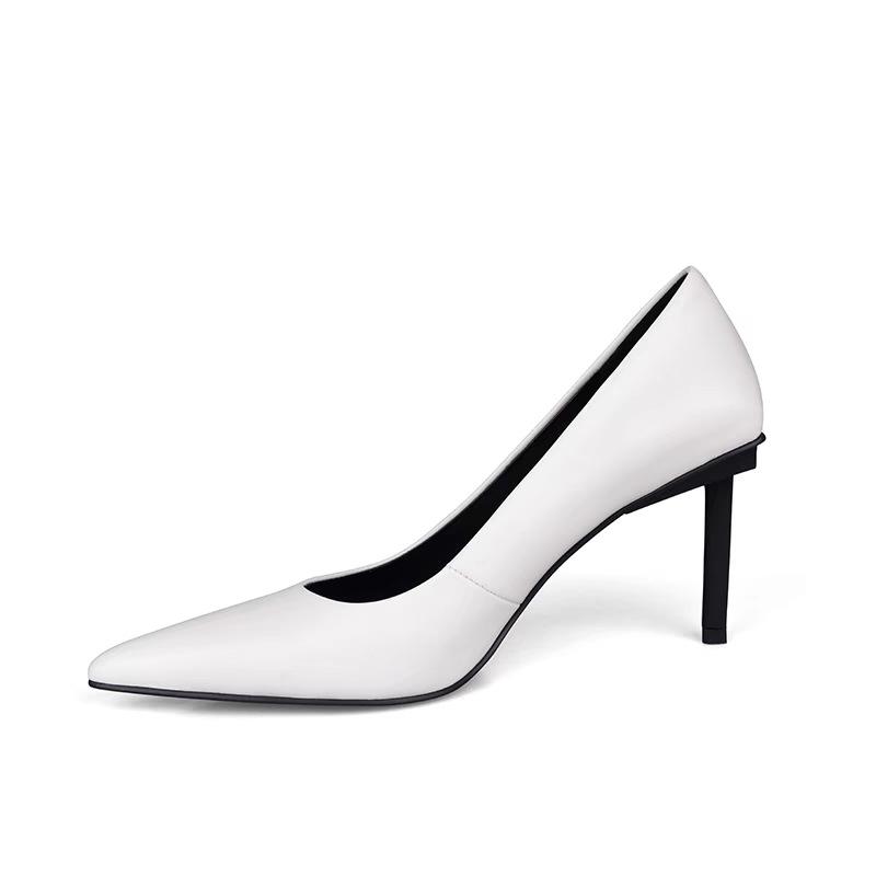 Temperament Muse Ultra-high Heel Women's Shoes Slim Heel Single Shoes Sexy Pointed Simple Advanced Sense Not Tired Feet Skinny High Heels