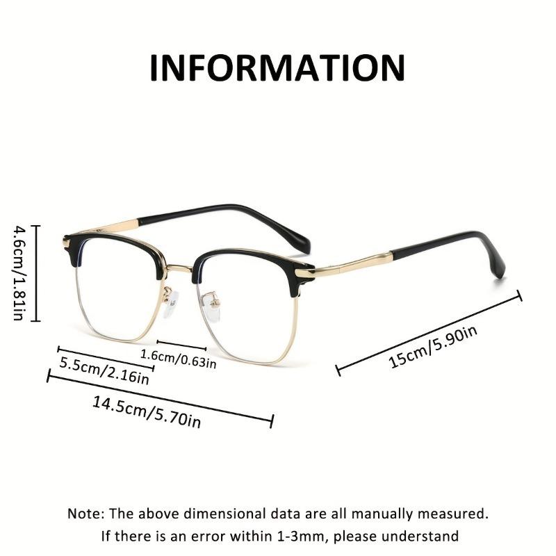 Retro Y2K Square Pochromic Eyeglasses Copper Alloy Frame Business Fashion Glasses for Men and Women