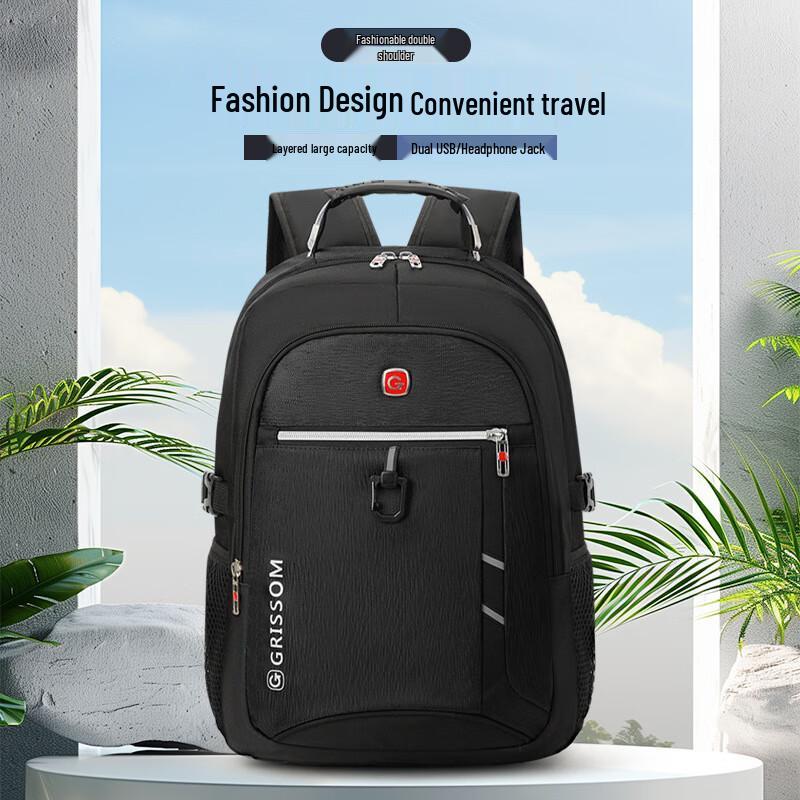 

Li Shen Fashion Casual Laptop Backpack with USB Port One Size