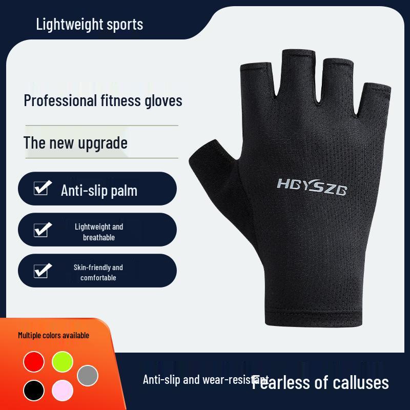 Unisex Half-Finger Anti-Abrasion Cycling, Fishing, and Fitness Gloves for Outdoor Sports