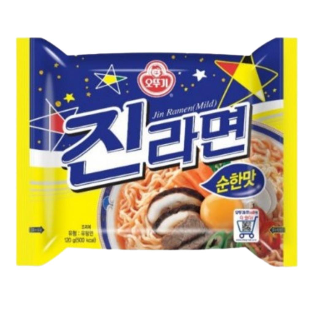[Оттоги] Корейский рамен в одной упаковке(1PCS) – 13 вкусов на выбор Jin Ramen Mild