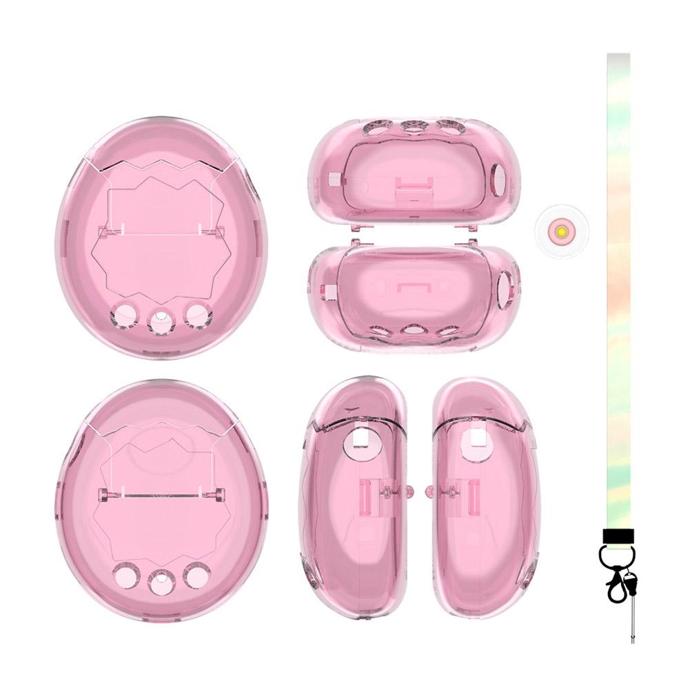 

For Tamagotchi PC Protective Case Happy Garden Electronic Pet Machine PC Protection Hard Shell Accessories прозрачный розовый
