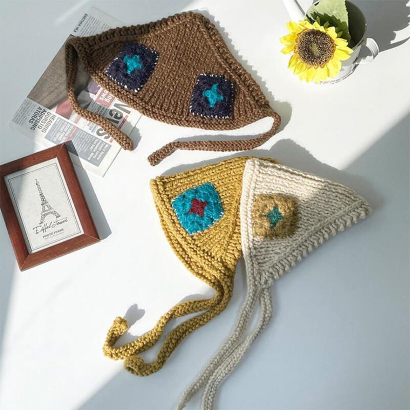 Le Foy Fine-Golji Diamond Earmuff Women s Bonnet Hat Blue