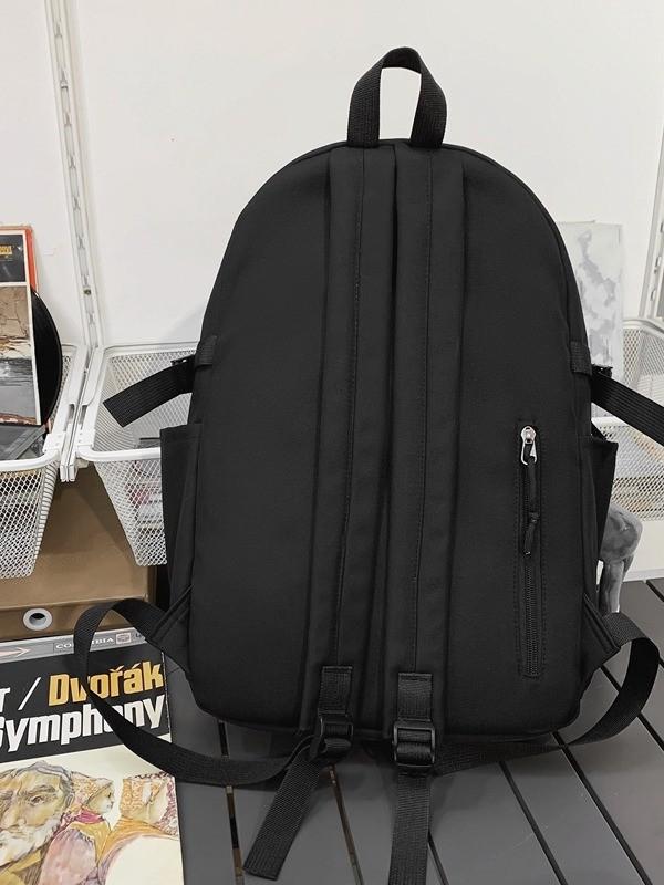 Nylon School Backpack For Teens With Design And Laptop Storage For Campus Use