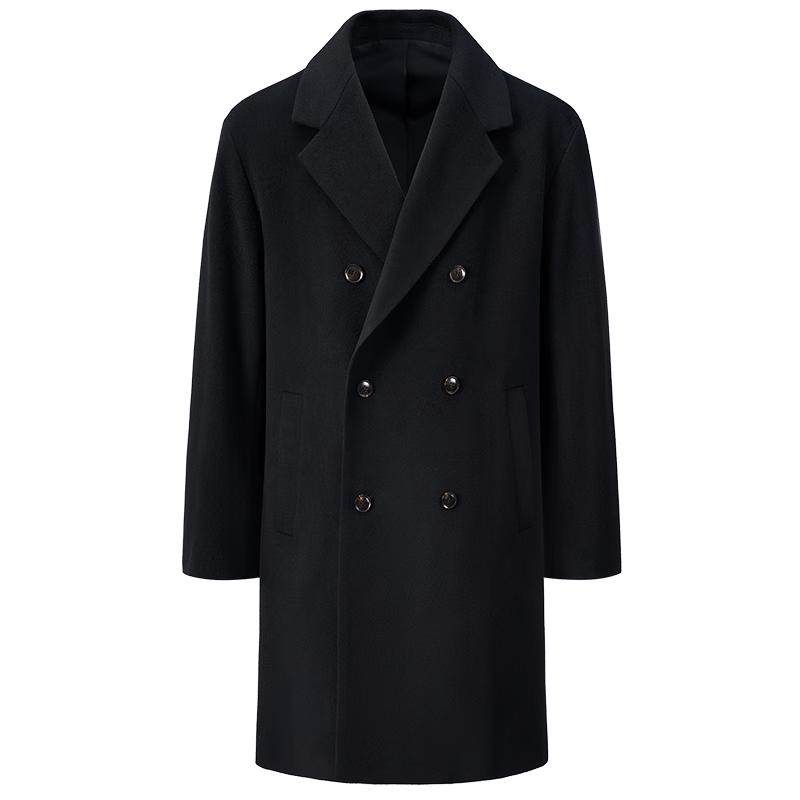 

Чоловіче півпальто середньої довжини GIOVANNI VALENTINO з повною вовняною сумішшю 3XL