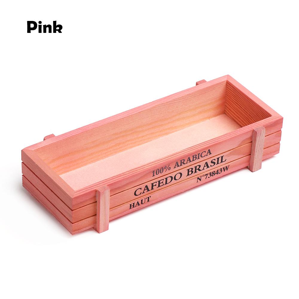 1 PC Tools Garden Decor Trough Decorative Pots Succulent Boxes Rectangle Vase Vintage Crates Wood Flower Pot