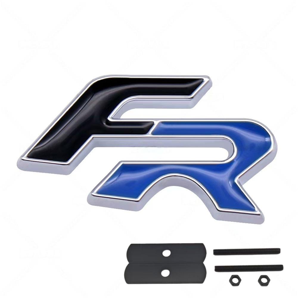 3D Metal FR Logo Badge Sticker Side Fender Rear Trunk Emblem Decal High-Quality Automotive Accessories