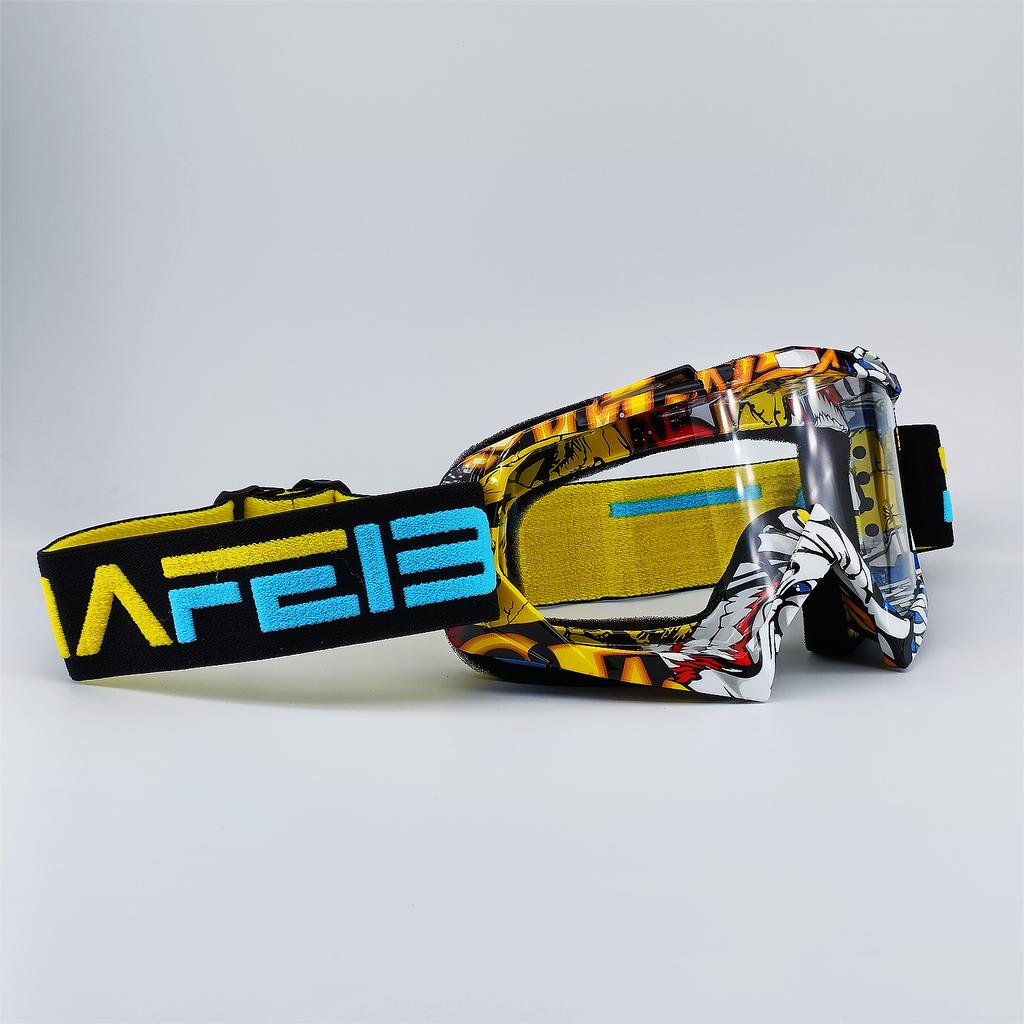 NAFEIB Motokros Gözlüğü Motosiklet Güneş Gözlüğü Erkek MTB ATV Maskesi Rüzgar Geçirmez Koruma Kayak Bisiklet Yarış Off-Road Gözlüğü