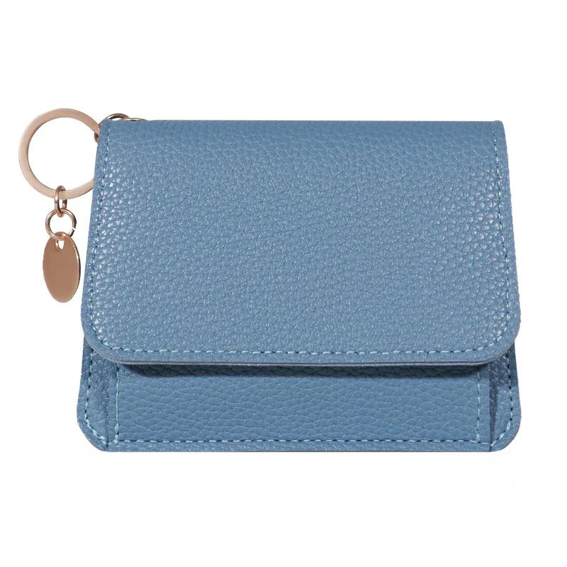 Nye Søte Lommebøker for Kvinner Små Lås Jente Kredittkortholder for PU Lær Myntpung Dame Lommebok Korte Lommebøker for Kvinner