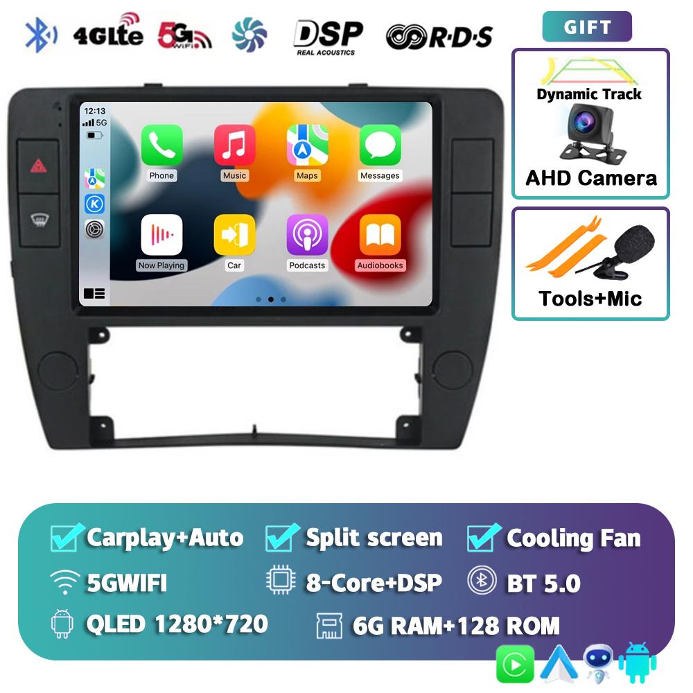Android 14 Carplay Auto Car Radio For Volkswagen Passat B5 2000-2005 Multimedia Video Player GPS Stereo DSP Carplay No 2din DVD