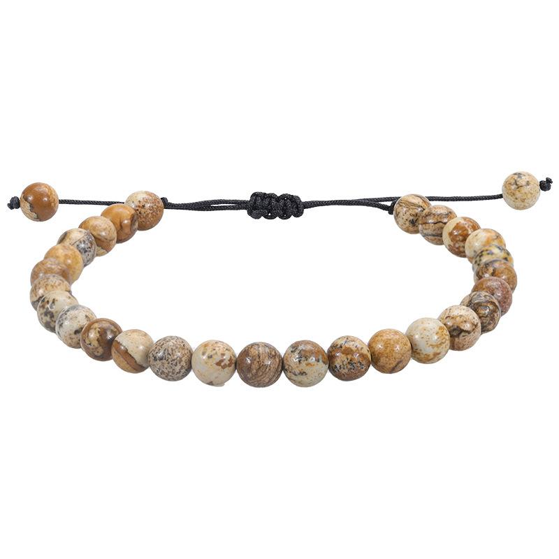 Fashion Natural Stone Tiger Eye Bracelet Lava Rock Bracelet Stress Relief Bracelets Unisex Jewelry Gifts
