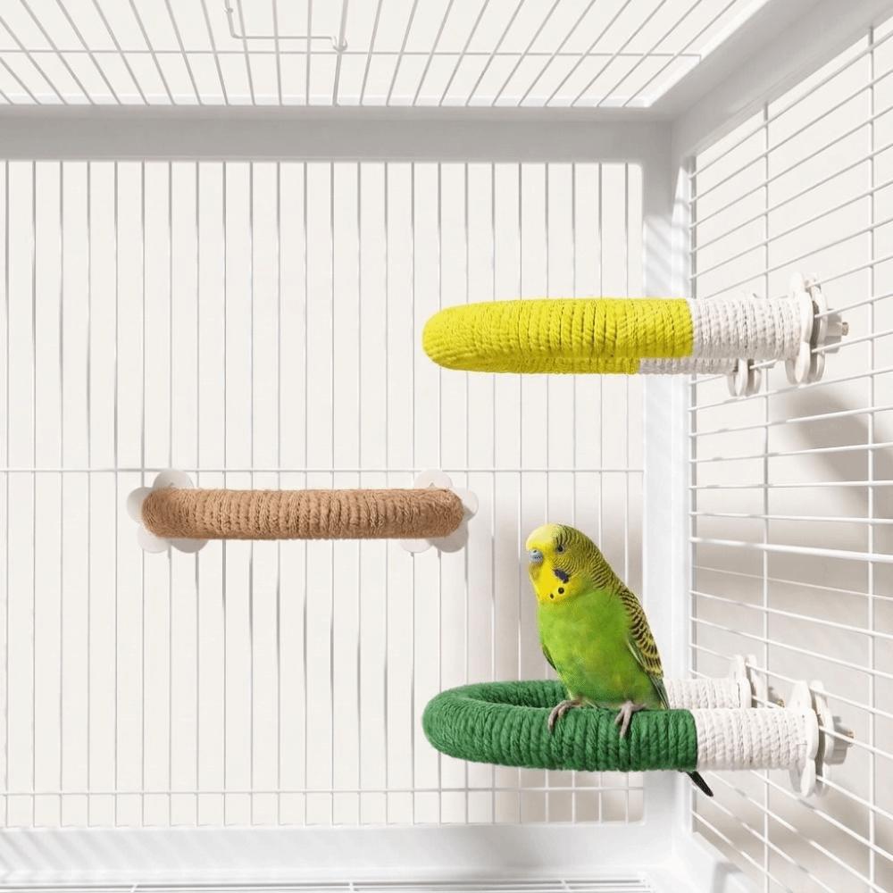 U-shape Bird Grinding Stand Bite-Resisting Bird Teeth Chew Pole Parrot Rope Perch  Small Parrots