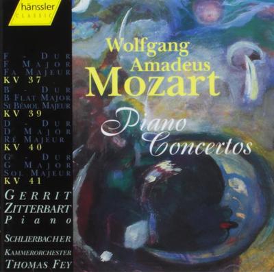 CD WA MOZART, GERRIT ZITTERBART, SCHLI - Piano Concertos 37 39 40 41  Germany Classical Used
