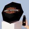 Harley-Davidson Printed 5?Fold Mini Umbrella 8?Rib Windproof Compact Umbrella For Women Pocket Carry